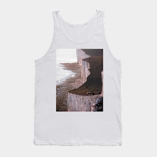 The Seven Sisters cliffs, East Sussex (cows) Tank Top